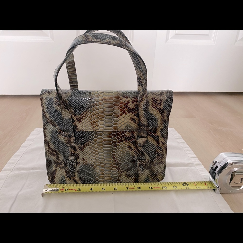 Donald J Pilner snakeskin purse
